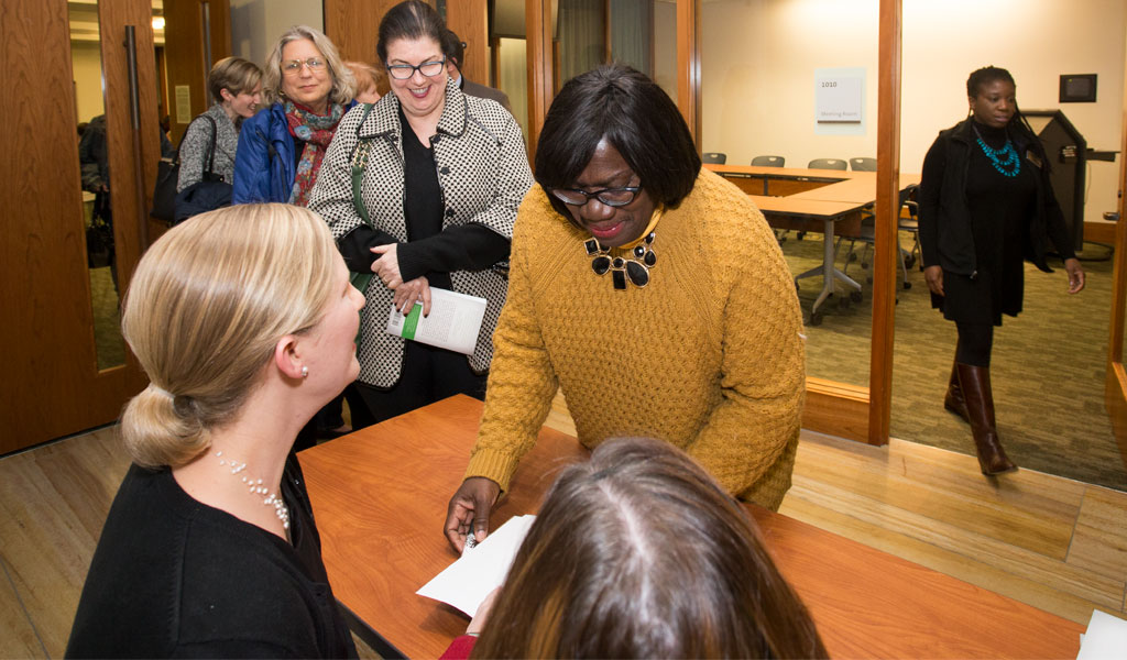 Laura Bratton at PTSEM book signing