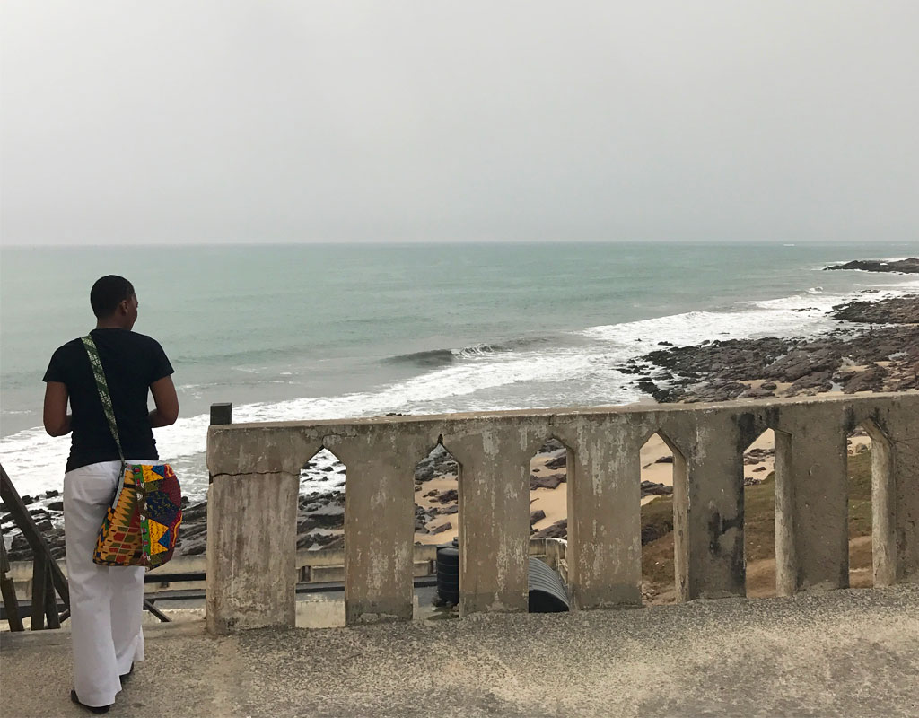 Overlooking the Ghanaian shoreline