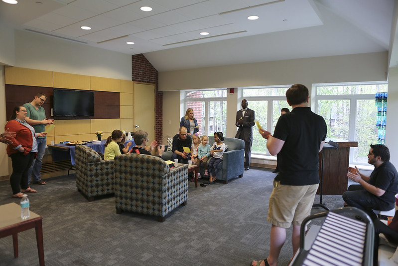 Students and Faculty in CRW lounge PTSEM
