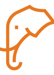 HathiTrust logo is a stylized profile view of an elephant, orange line drawing