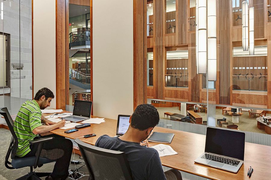 Students in Library