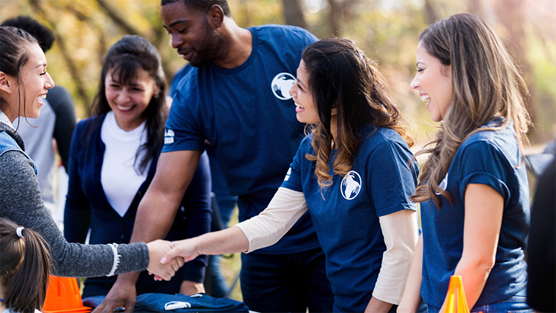 Diverse Students going on a run