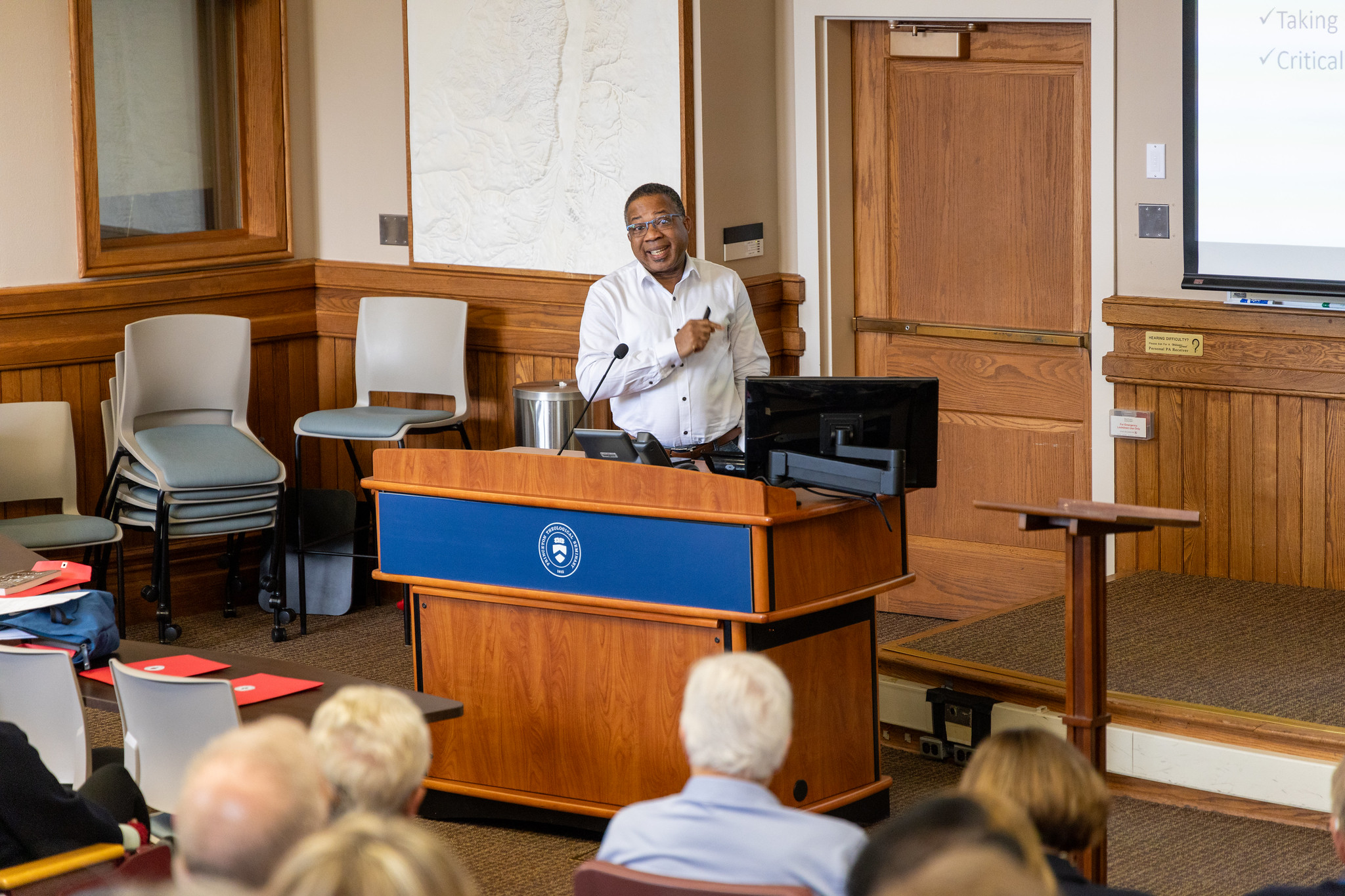 Afe speaking to reunion guests