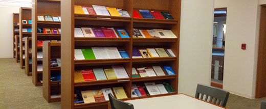 photo of the Periodical Reading Room in Wright Library, Princeton Theological Seminary