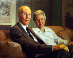portrait of Sam and Eileen Moffett by Ewan McClure