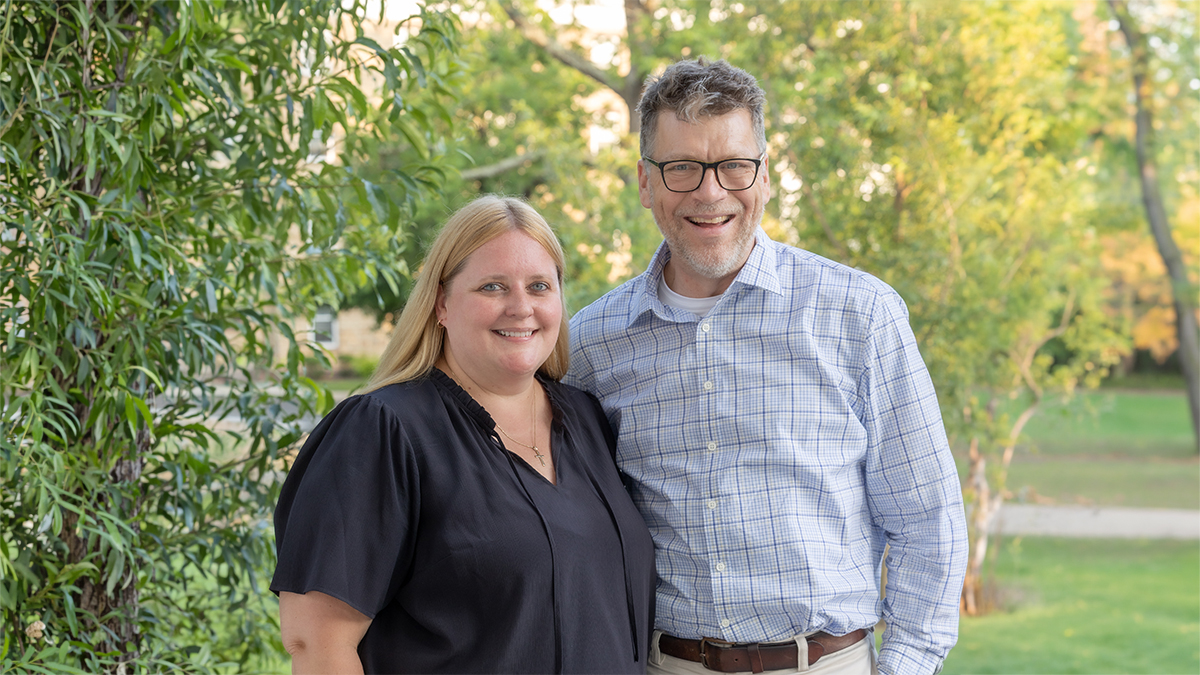 Dr. Melissa Haupt and Dr. Martin Tel